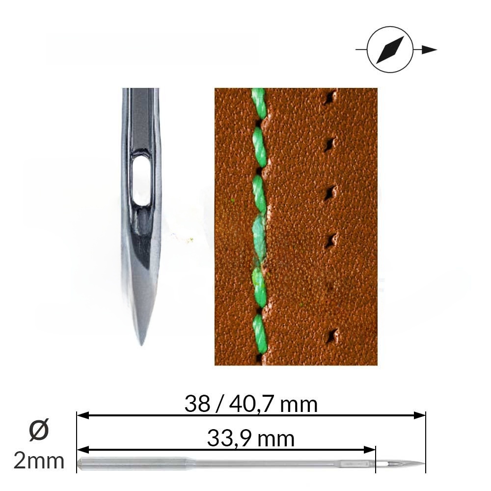 Home Textile Industry - Blue Lion 34VR Diamond Leather Needle