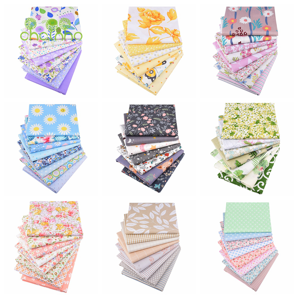 Textiles For Home - Chainho,Printed Twill Weave Cotton Fabric,DIY Sewing
