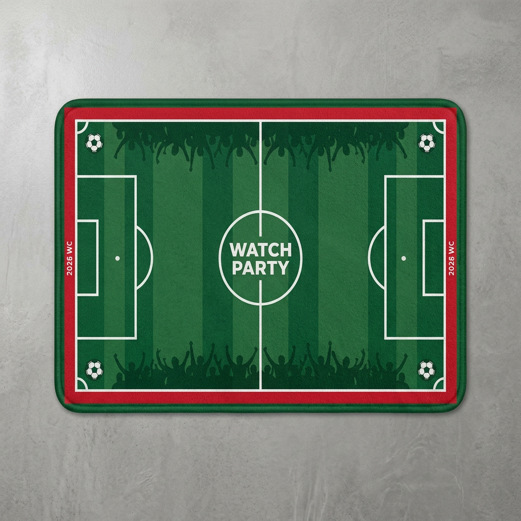 Textiles For Home - Football Field Pattern floor mat, suitable