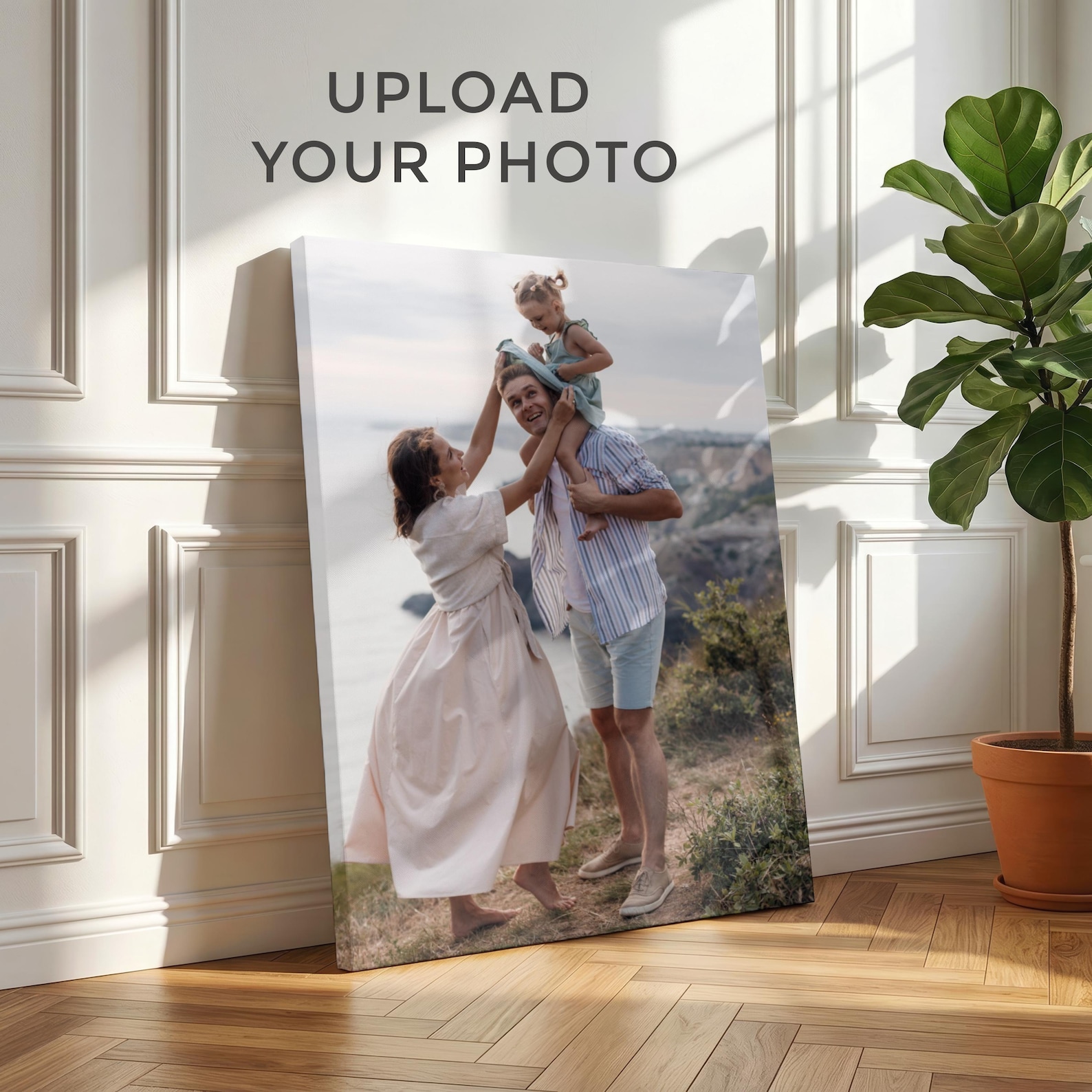 Textiles For Home - Personalized photo canvas, custom family wall