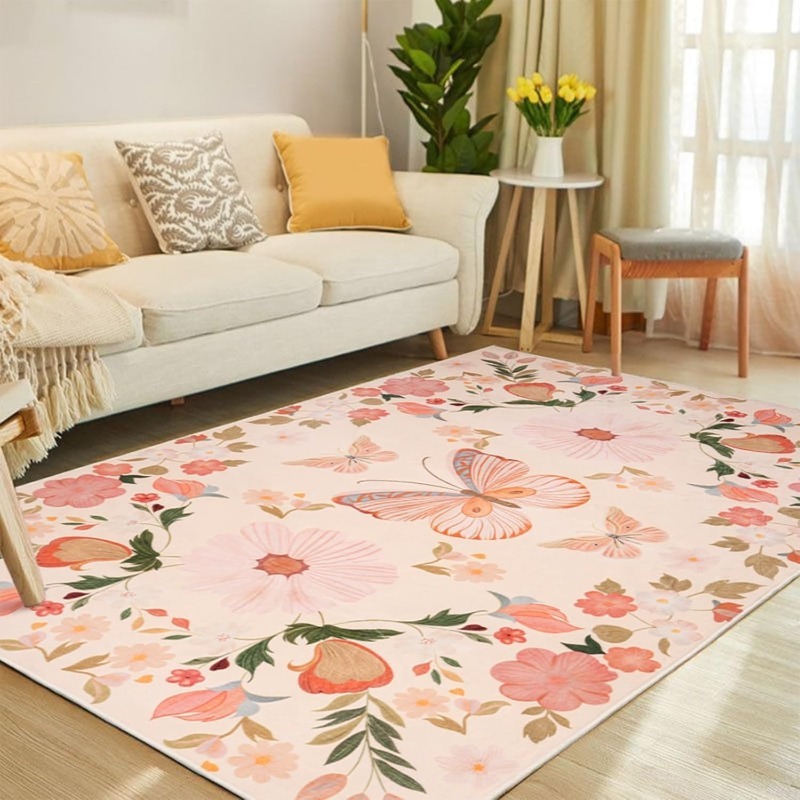 Home Textiles Online - Butterfly Living Room Carpet Foldable Machine