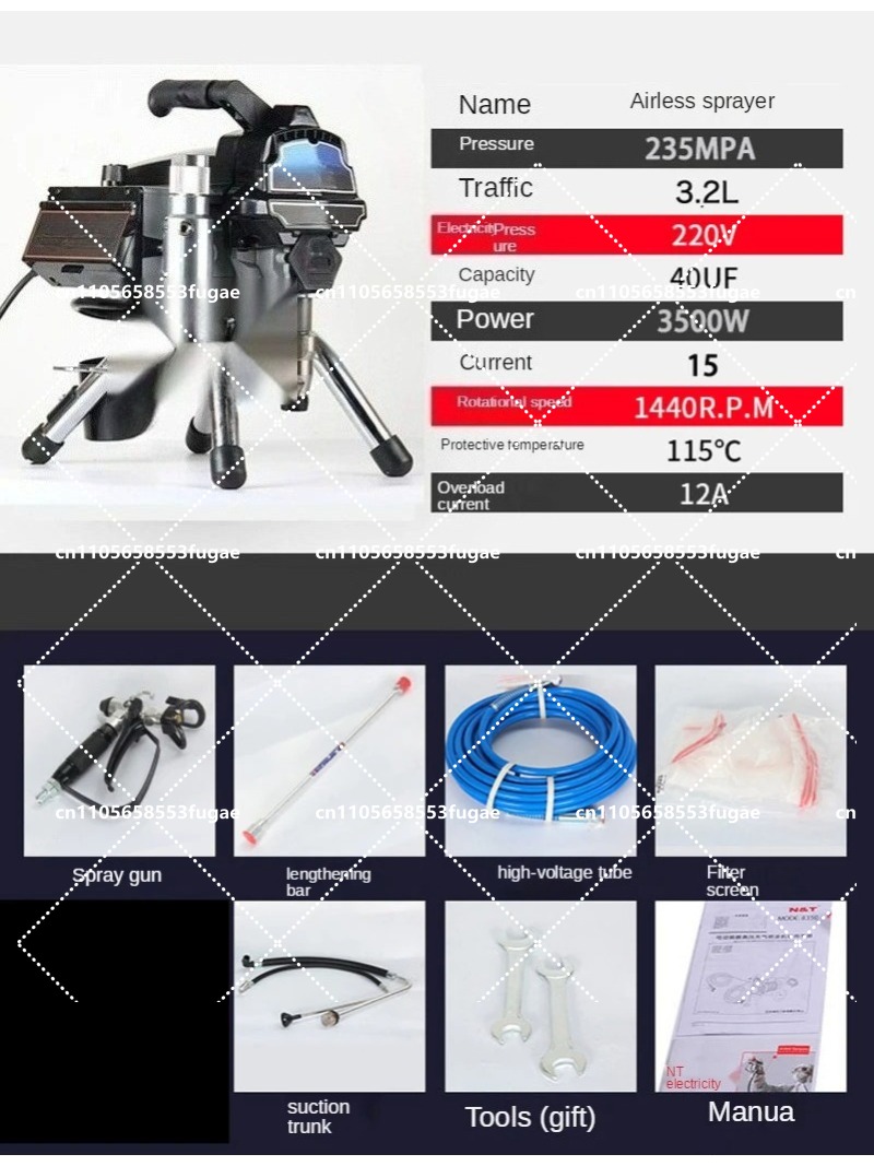Professional 3.2L Airless Spra - Home Textile Industry avaliação e preço