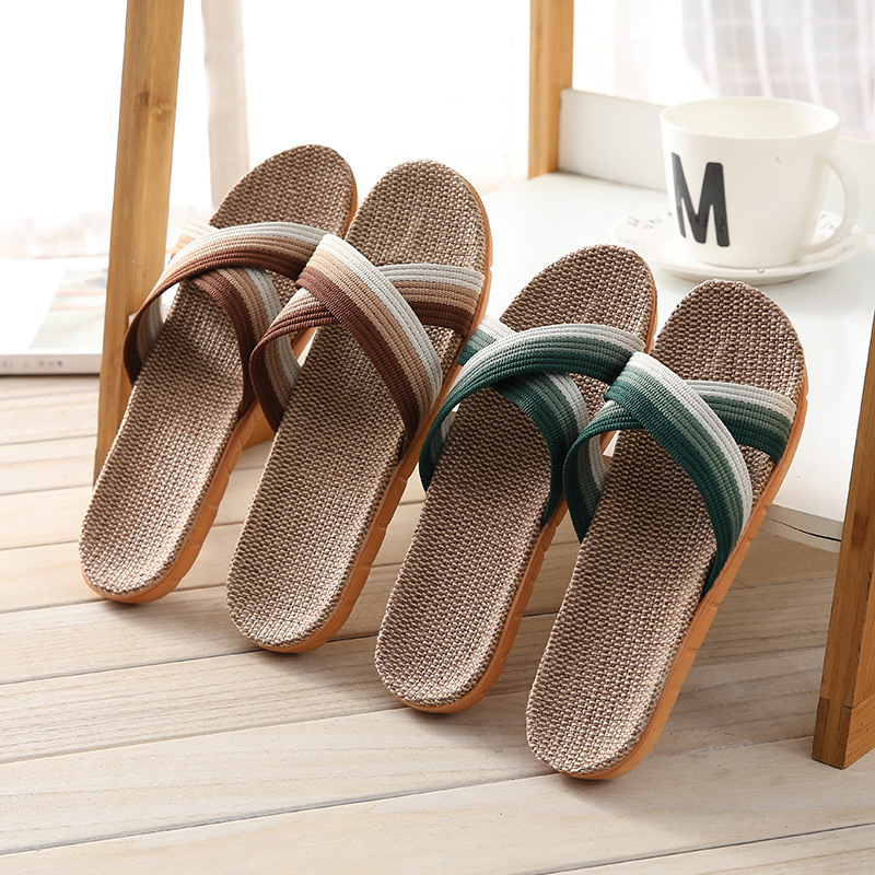 2026 New Linen Slippers for Me - Textiles For Home avaliação e preço