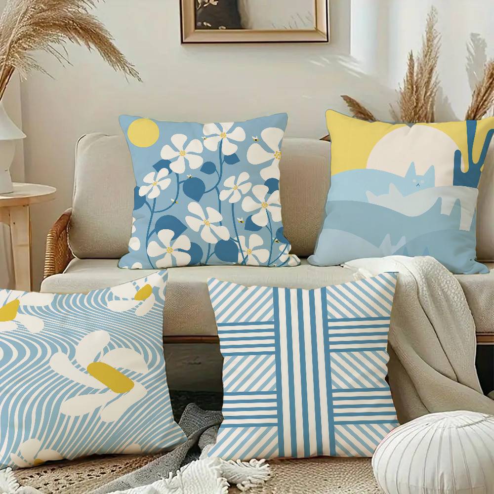 Flower Market Cat Line Stripe  - Home Textiles Market avaliação e preço