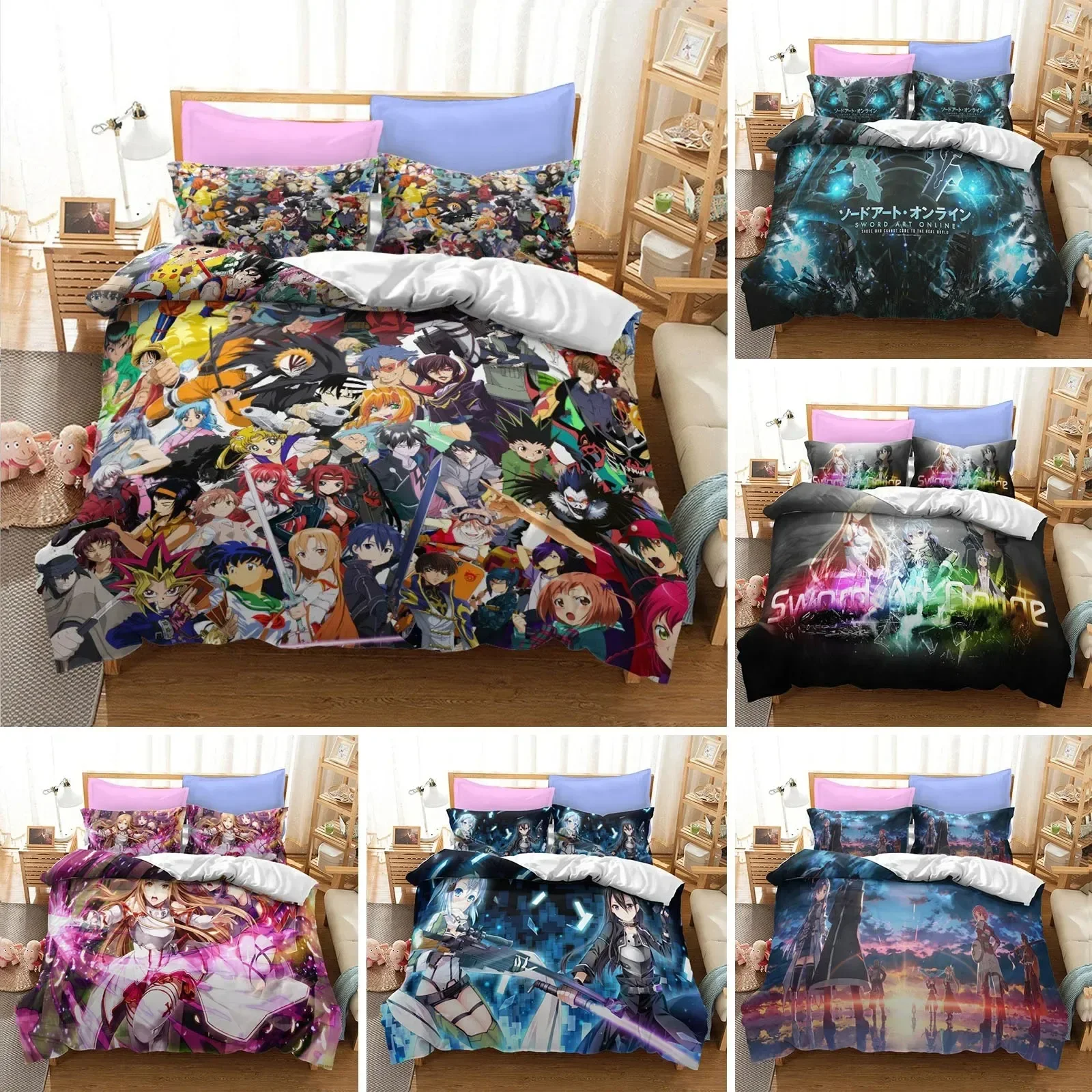 Anime Sword Art Online Bedding - Home Textiles Online avaliação e preço