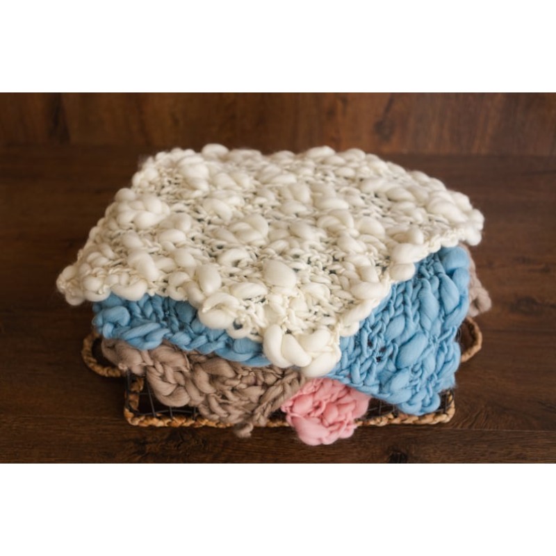 Chunky Knit Merino Baby Blanke - Throw Blanket Chunky Knit avaliação e preço