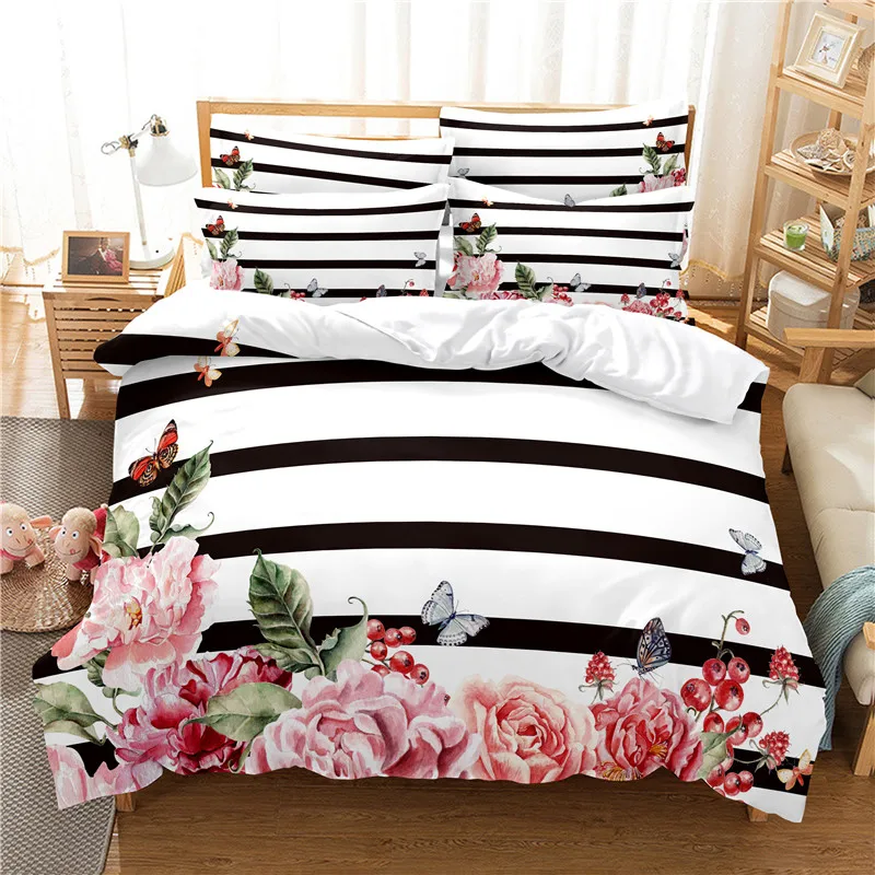 Flowers Bedding Set Duvet Cove - Linen Duvet Cover avaliação e preço