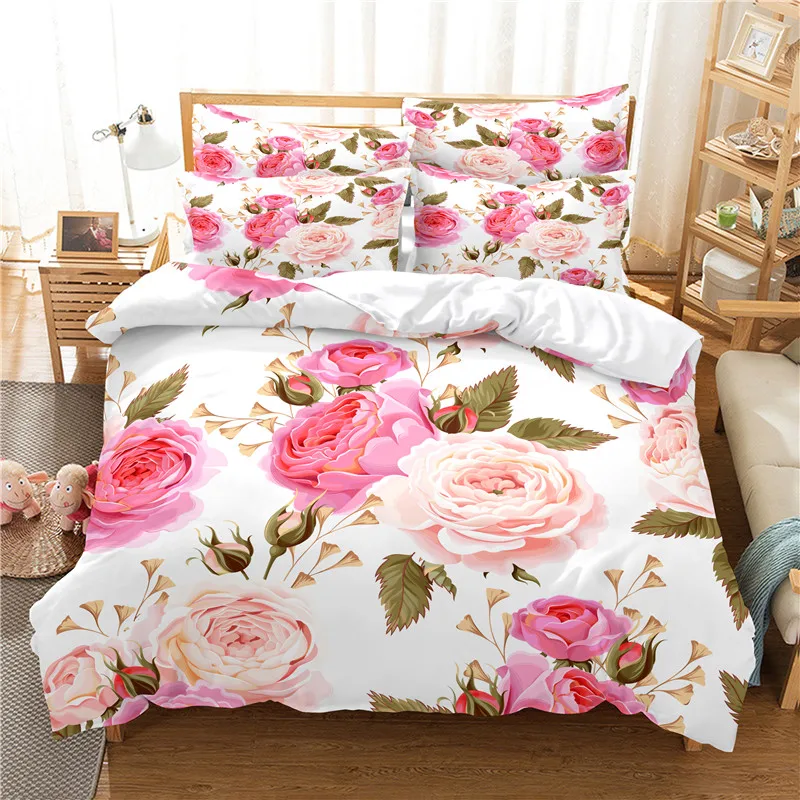 Flowers Bedding Set Duvet Cove - Linen Duvet Cover avaliação e preço