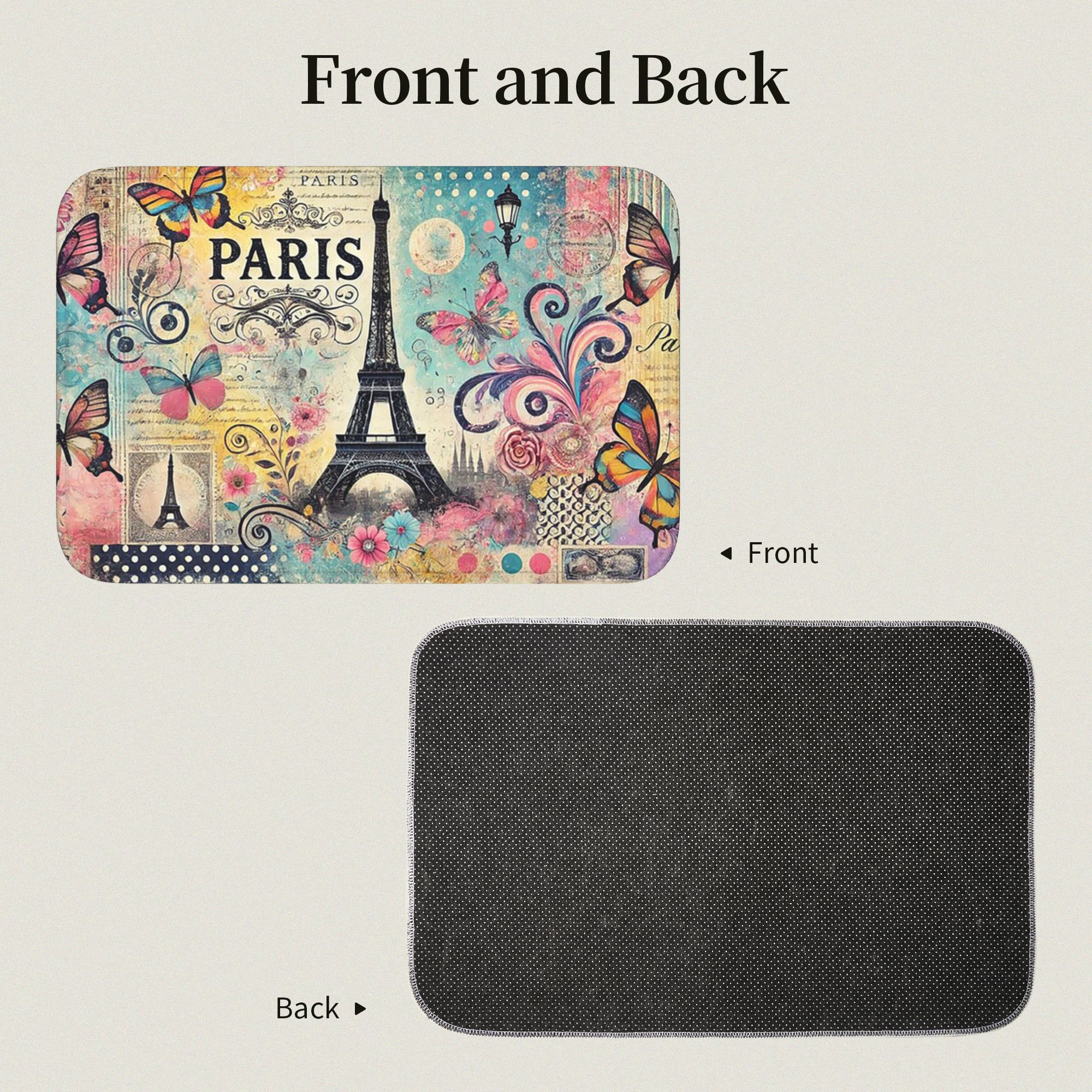 Paris Eiffel Tower art Doormat - Home Textiles Paris avaliação e preço