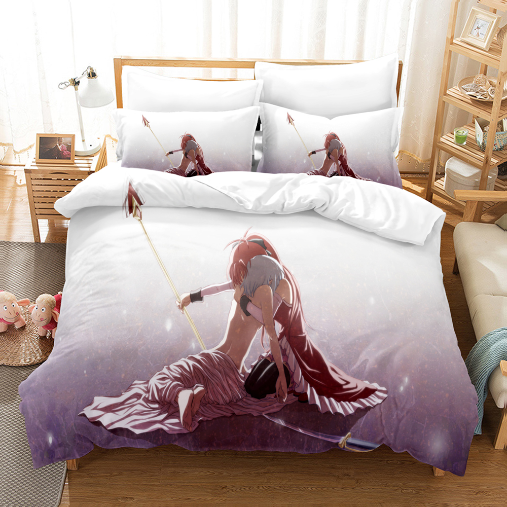 Kawaii Anime Puella Magi Madok - Linen Duvet Cover avaliação e preço