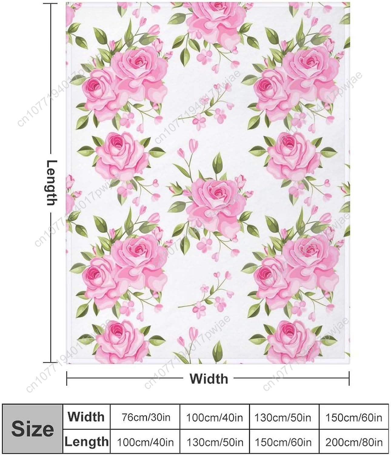 Pink Flower Throw Blanket Flor - Home Of Textiles avaliação e preço