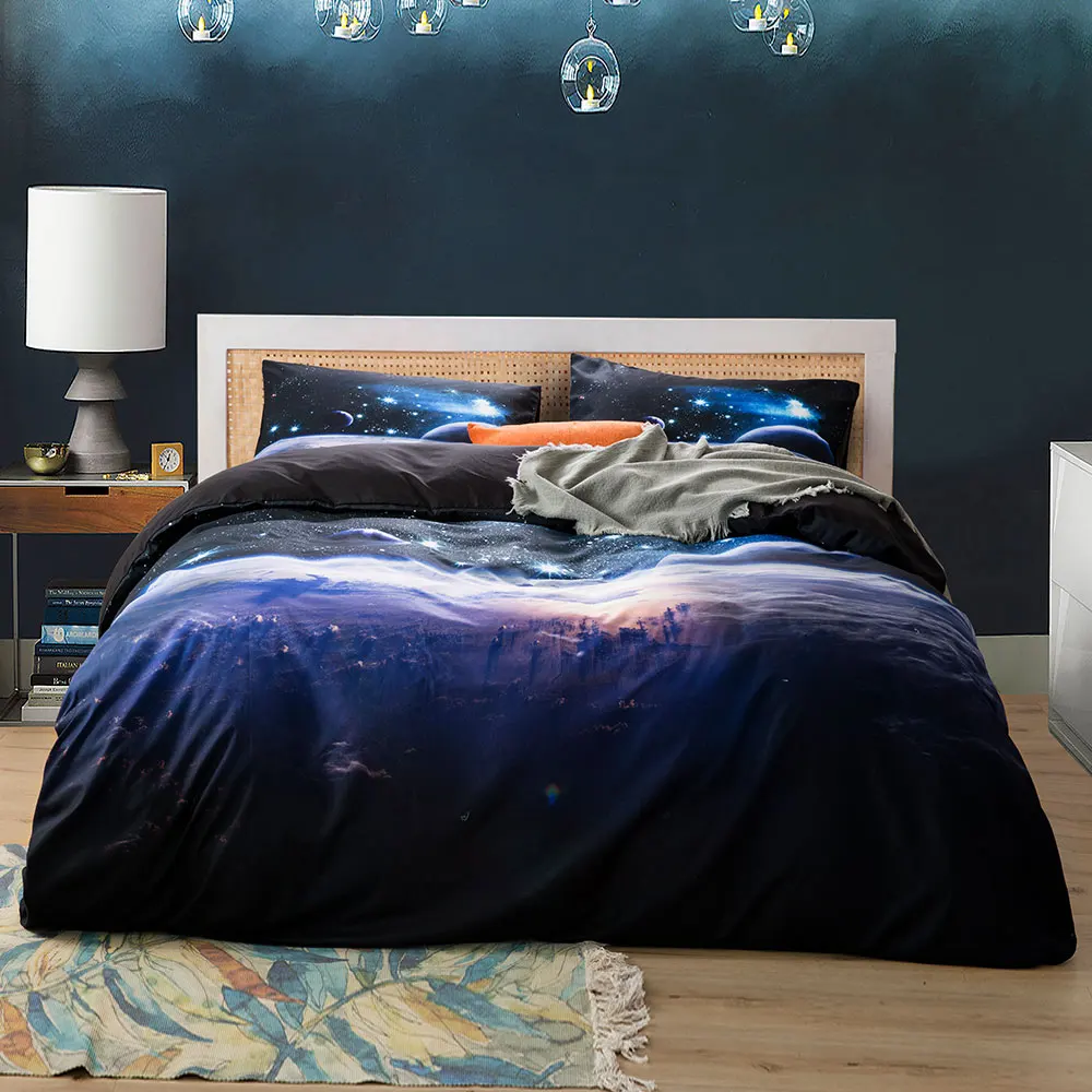 Space star 3d Galaxy Duvet Cov - Linen Duvet Cover avaliação e preço