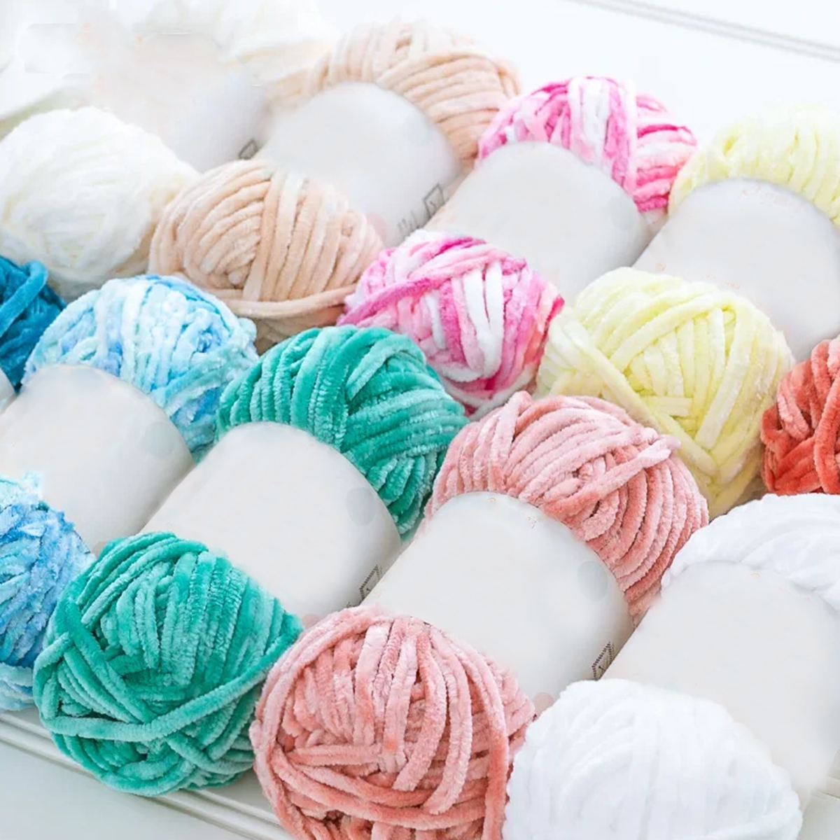 3pcs 100g Super Soft Velvet Ya - Throw Blanket Chunky Knit avaliação e preço