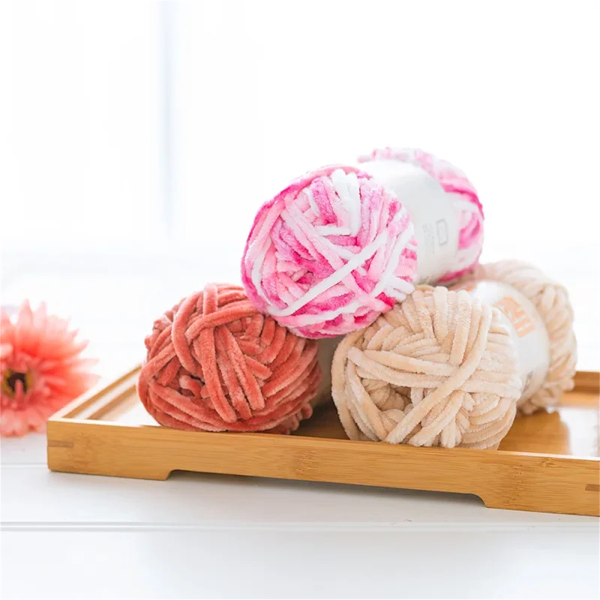 3pcs 100g Super Soft Velvet Ya - Throw Blanket Chunky Knit avaliação e preço
