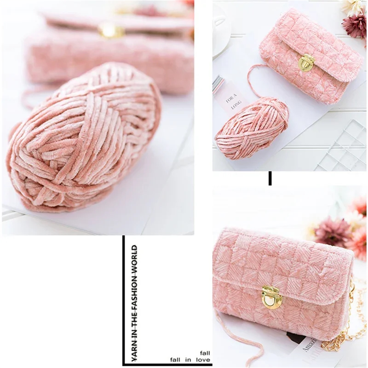 3pcs 100g Super Soft Velvet Ya - Throw Blanket Chunky Knit avaliação e preço