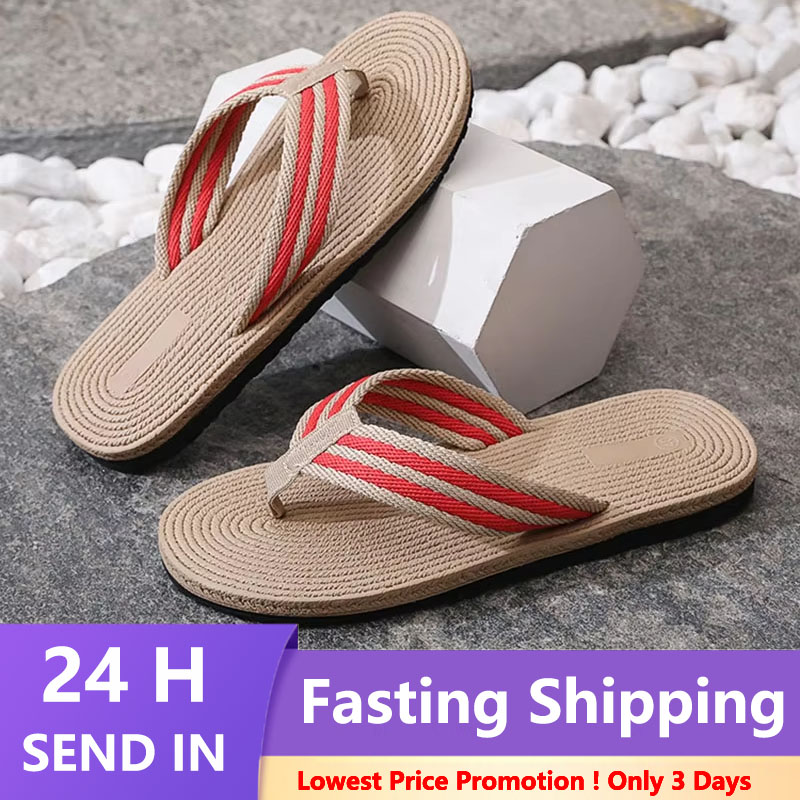 Summer Men Flip Flops Flat San - Textiles For Home avaliação e preço
