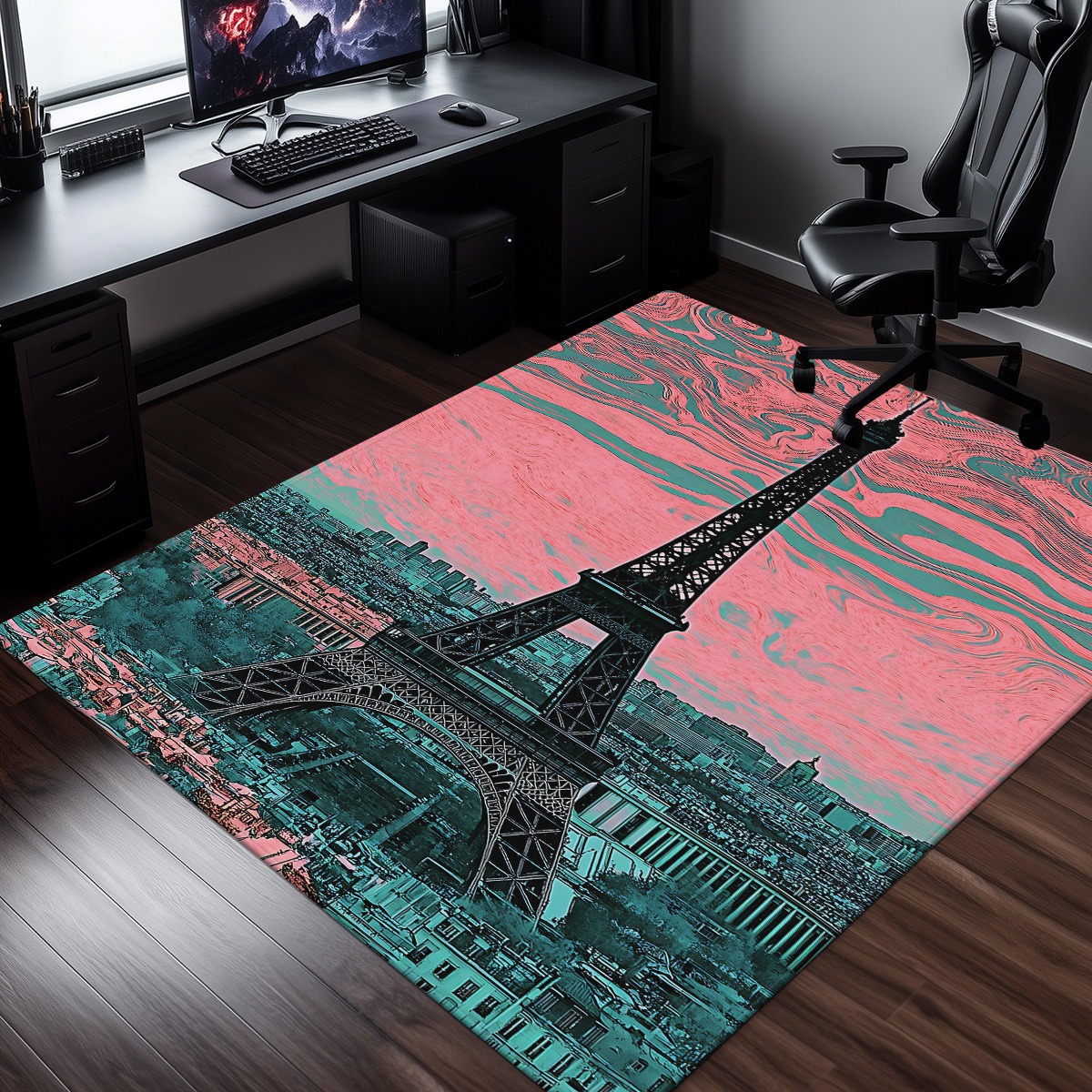 Crystal Velvet Rug Eiffel Towe - Home Textiles Paris avaliação e preço