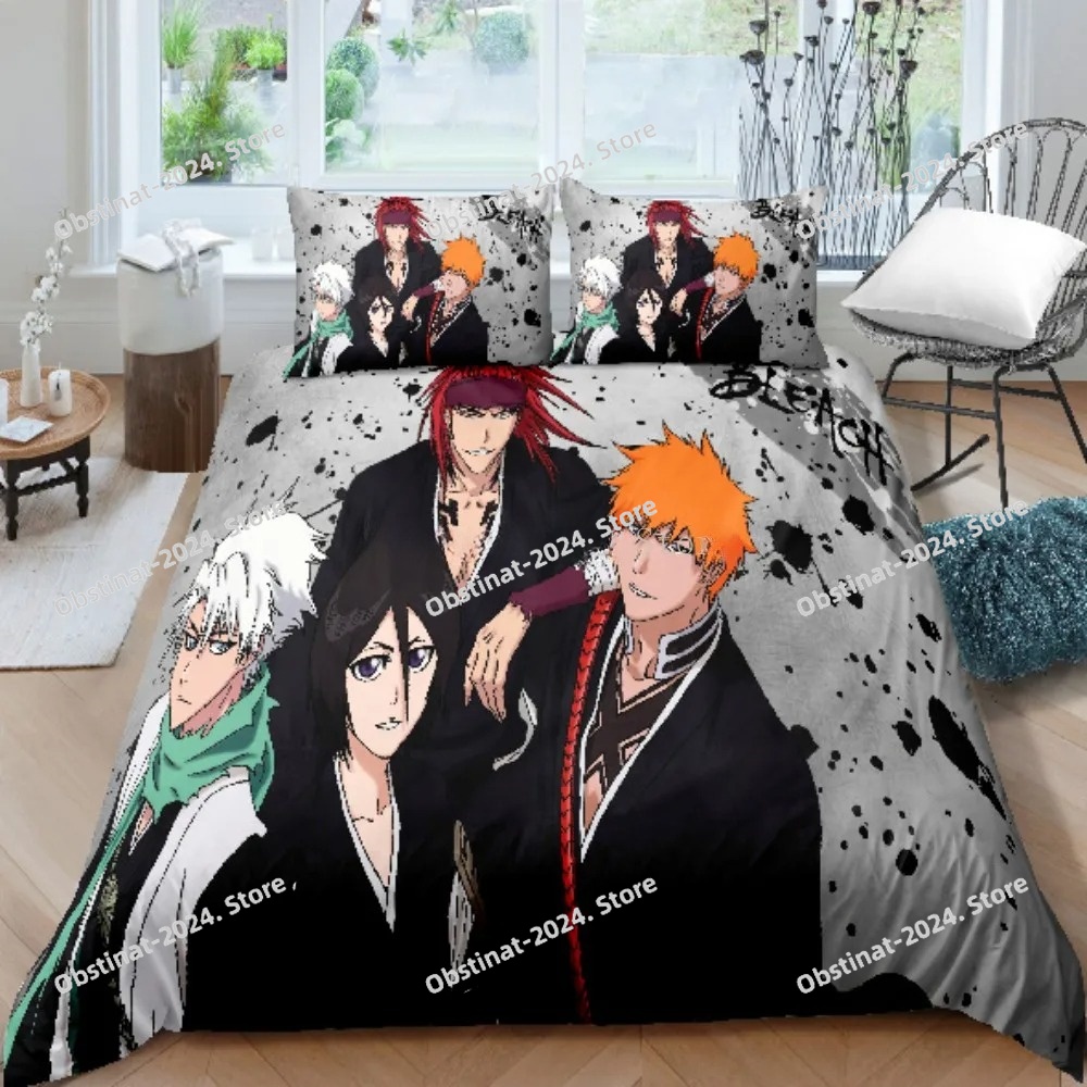 3D Bleach Kurosaki Ichigo Bedd - Linen Duvet Cover avaliação e preço