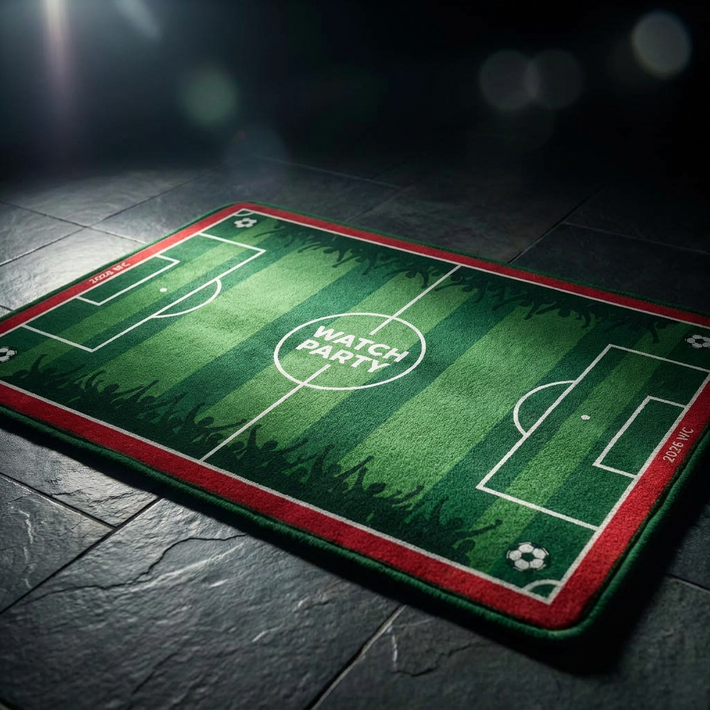 Football Field Pattern floor m - Textiles For Home avaliação e preço