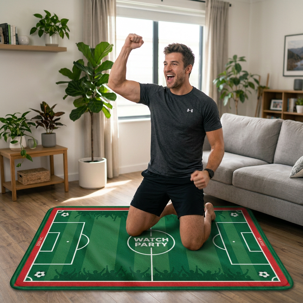 Football Field Pattern floor m - Textiles For Home avaliação e preço