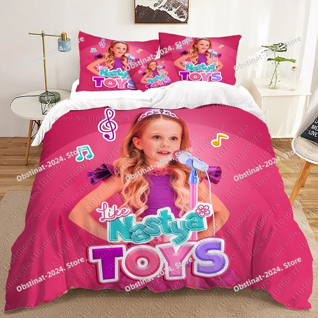 fashion Anime Nastya 3D Beddin - Home Textiles Classic Fashion avaliação e preço