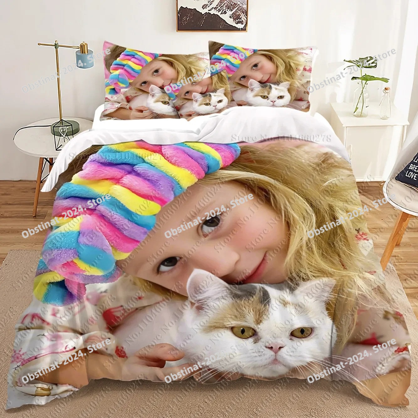 fashion Anime Nastya 3D Beddin - Home Textiles Classic Fashion avaliação e preço
