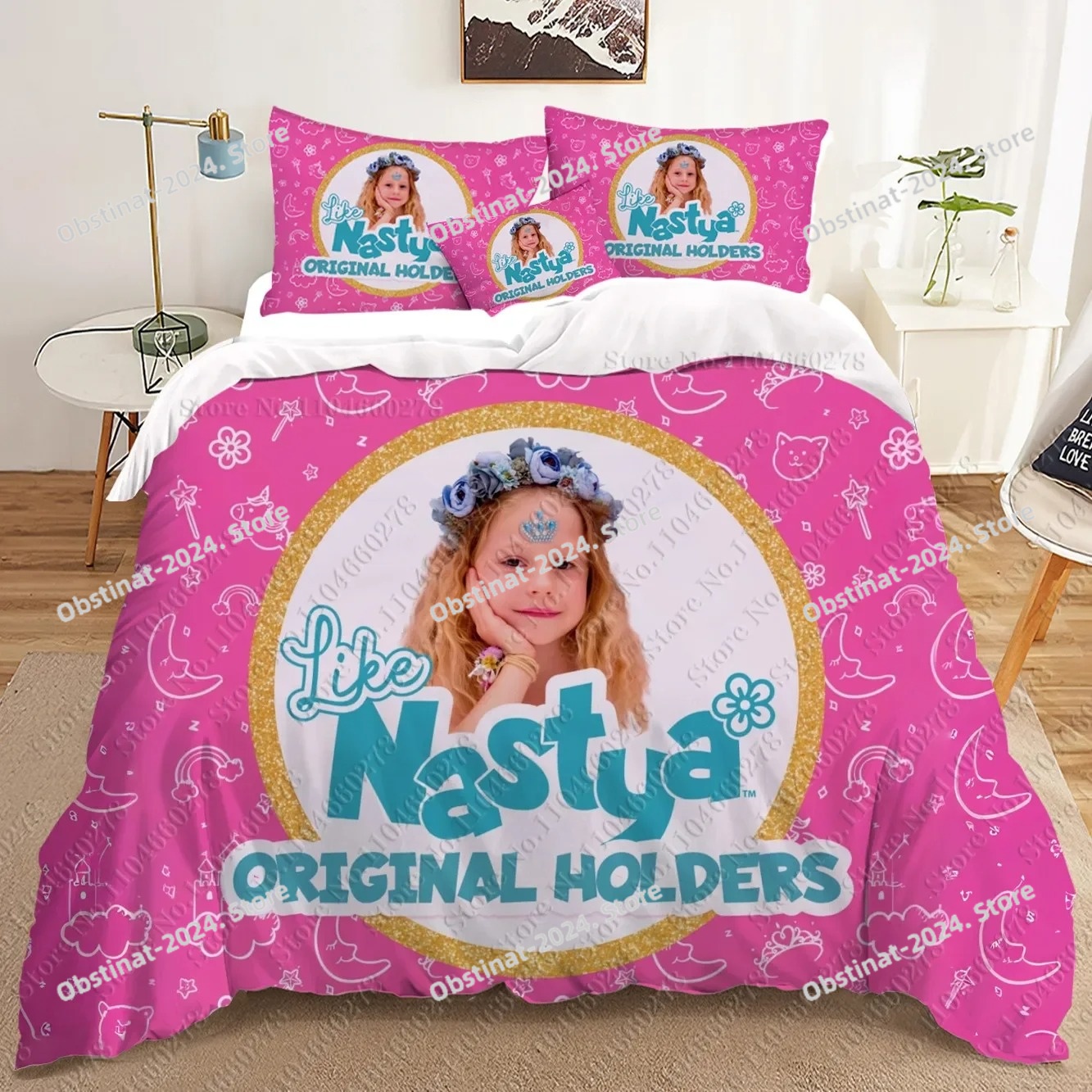 fashion Anime Nastya 3D Beddin - Home Textiles Classic Fashion avaliação e preço