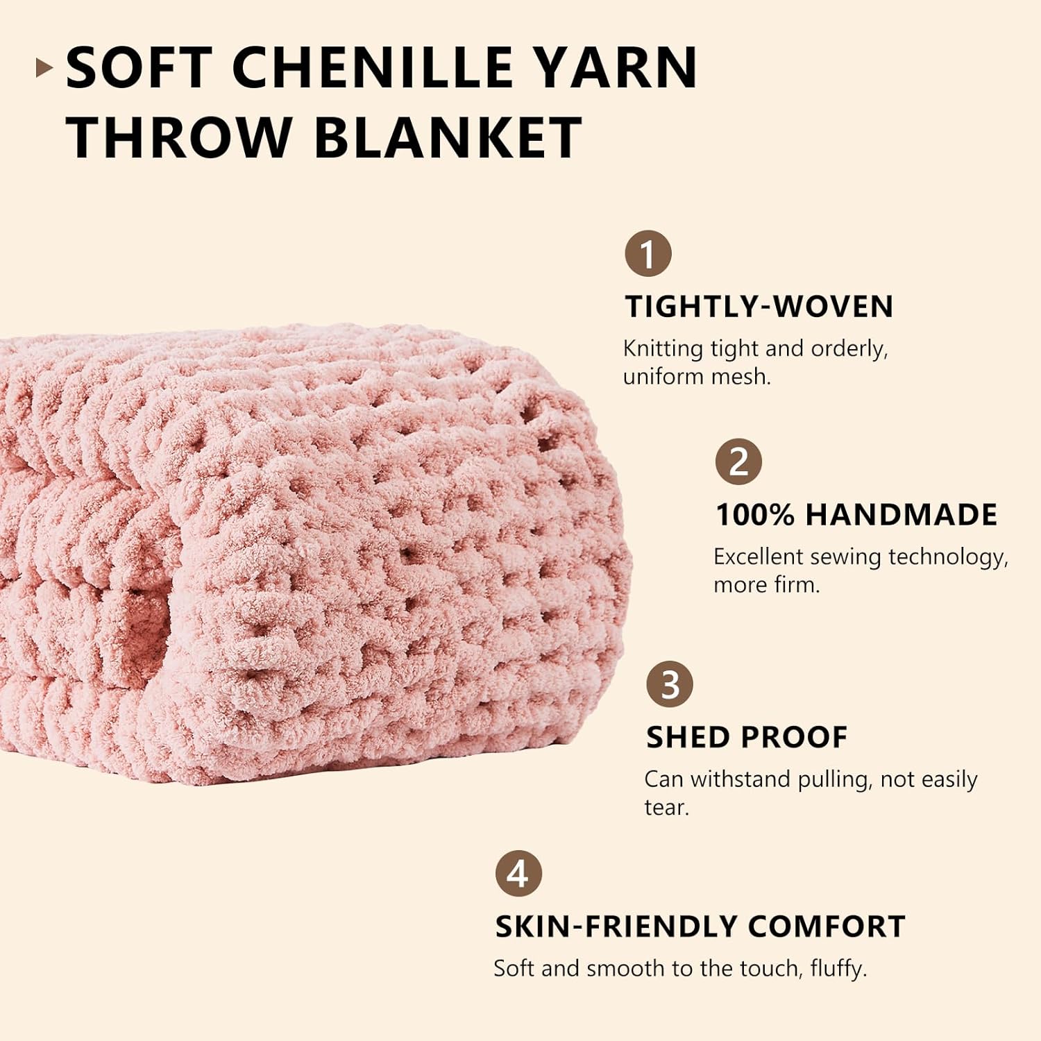 Chunky Knit Blanket Throw Chen - Throw Blanket Chunky Knit avaliação e preço