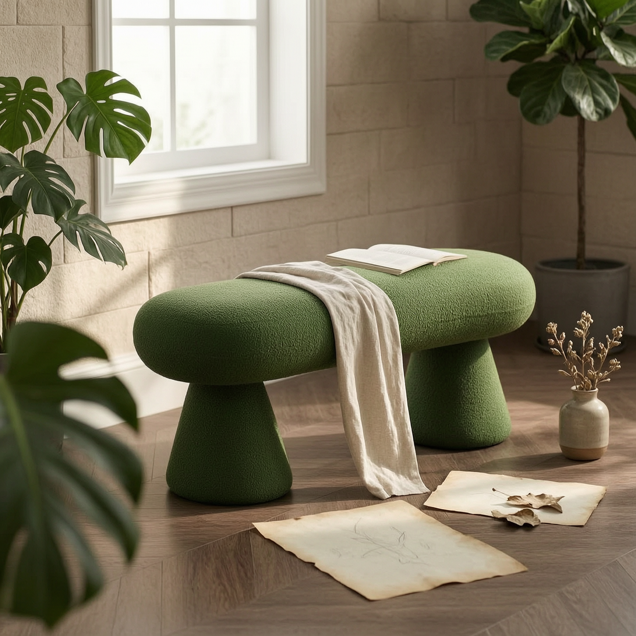 Boucle Textile Footrest Soft T - Textiles For Home avaliação e preço