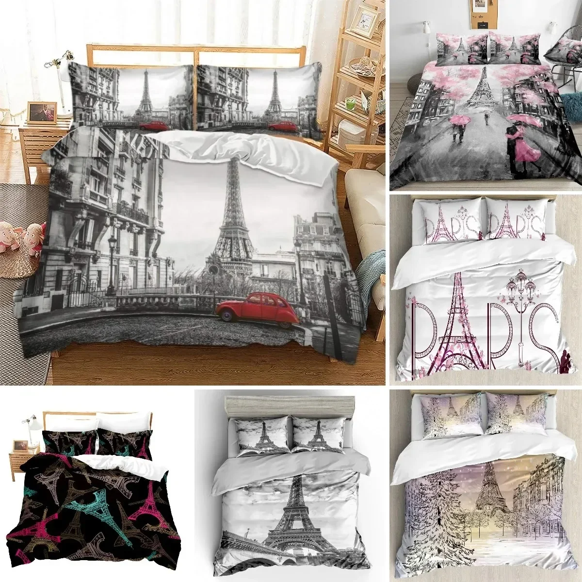 Eiffel Tower Paris Theme Comfo - Home Textiles Paris avaliação e preço