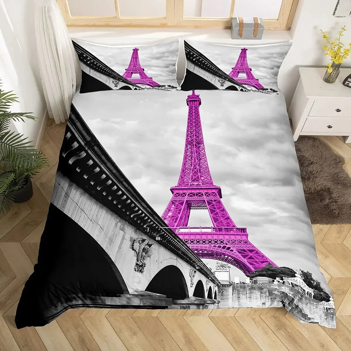 Eiffel Tower Paris Theme Comfo - Home Textiles Paris avaliação e preço