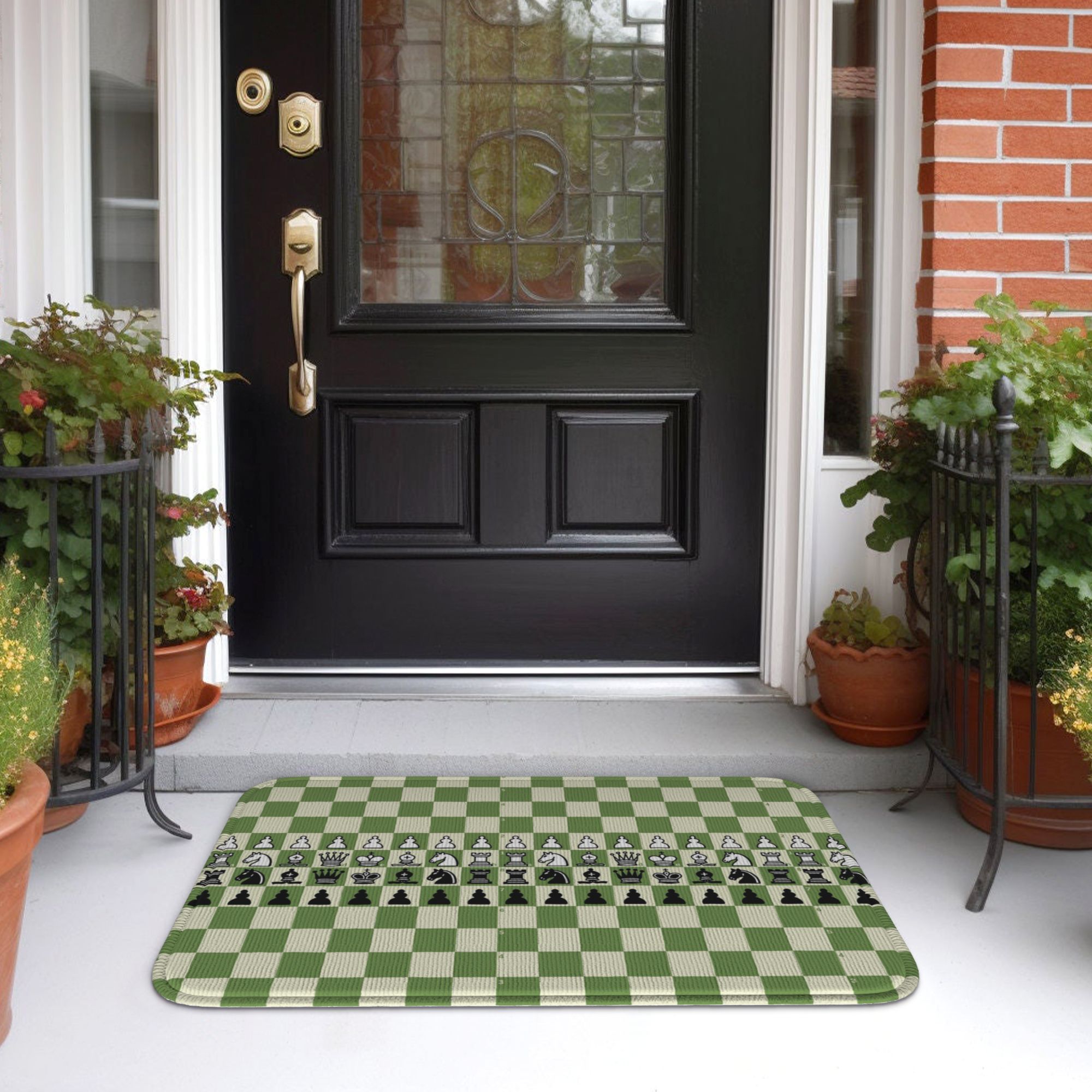 Chess com ChessBoard Doormat A - Home Textiles Com avaliação e preço
