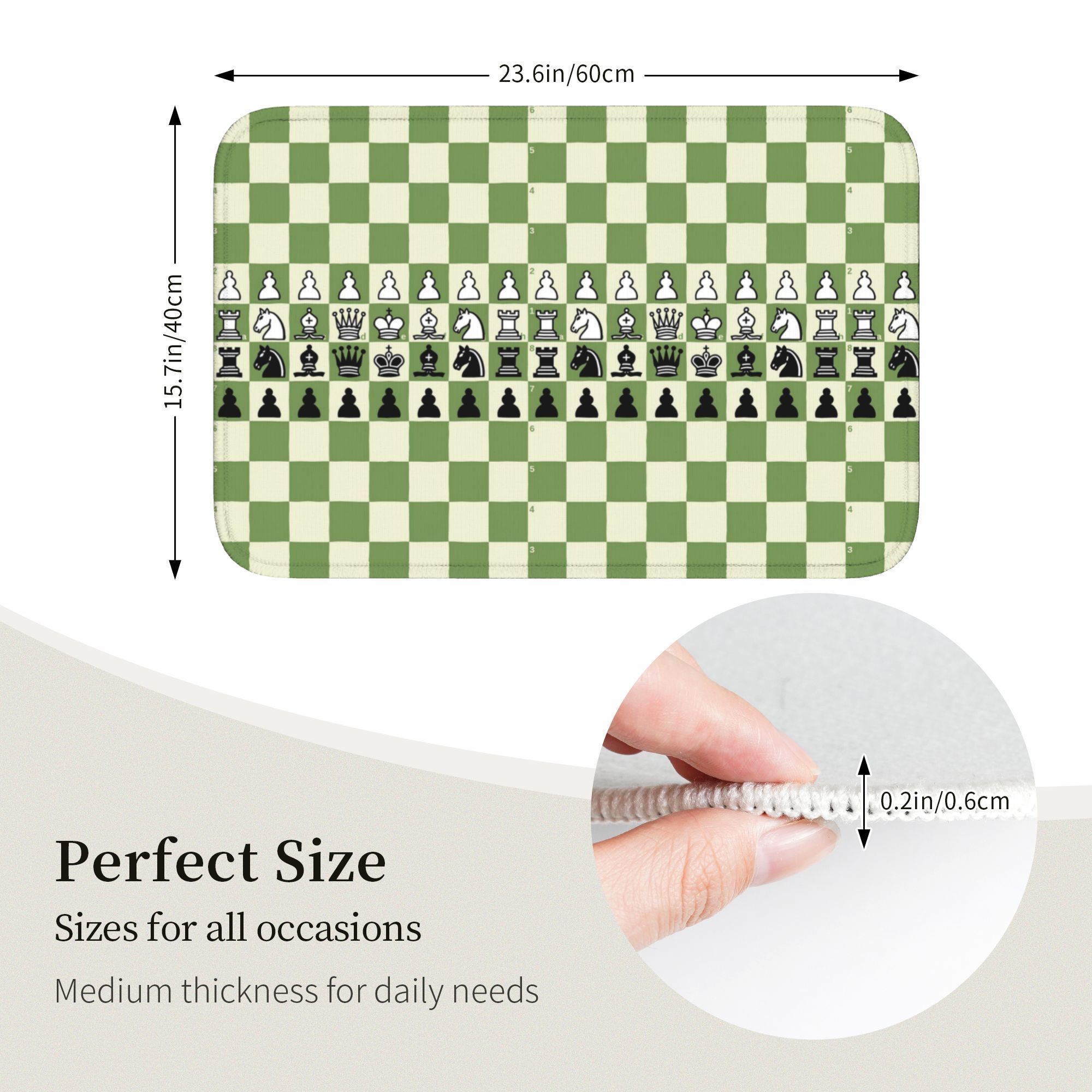 Chess com ChessBoard Doormat A - Home Textiles Com avaliação e preço