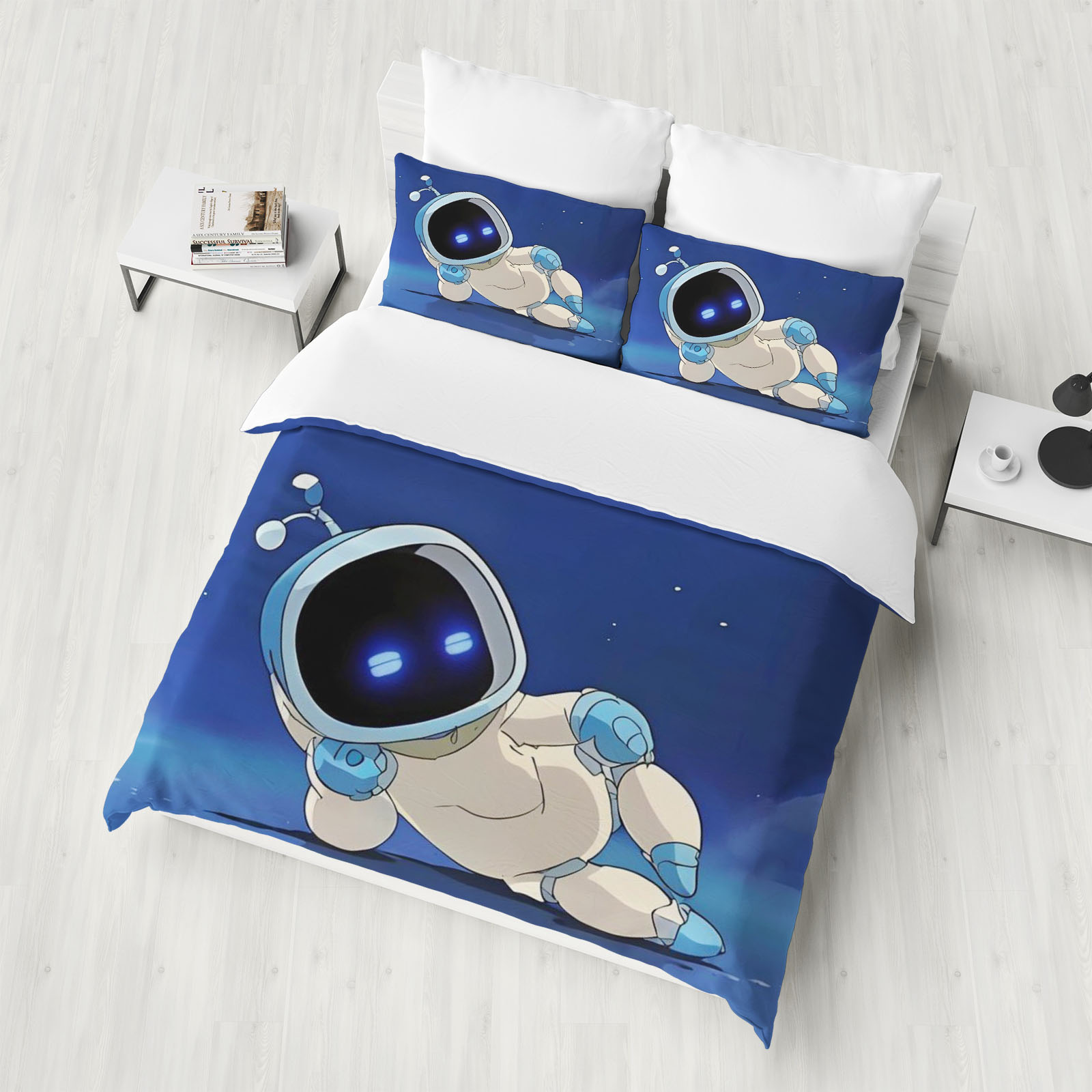 Print Cartoon Astro Bot Duvet  - Linen Duvet Cover avaliação e preço