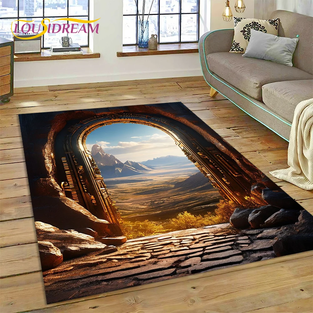 Illusion God's Temple Door Gat - Home Textiles Online avaliação e preço