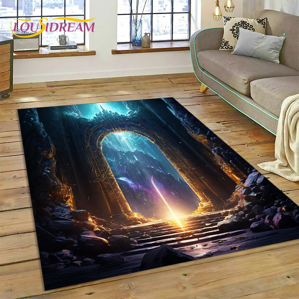 Illusion God's Temple Door Gat - Home Textiles Online avaliação e preço