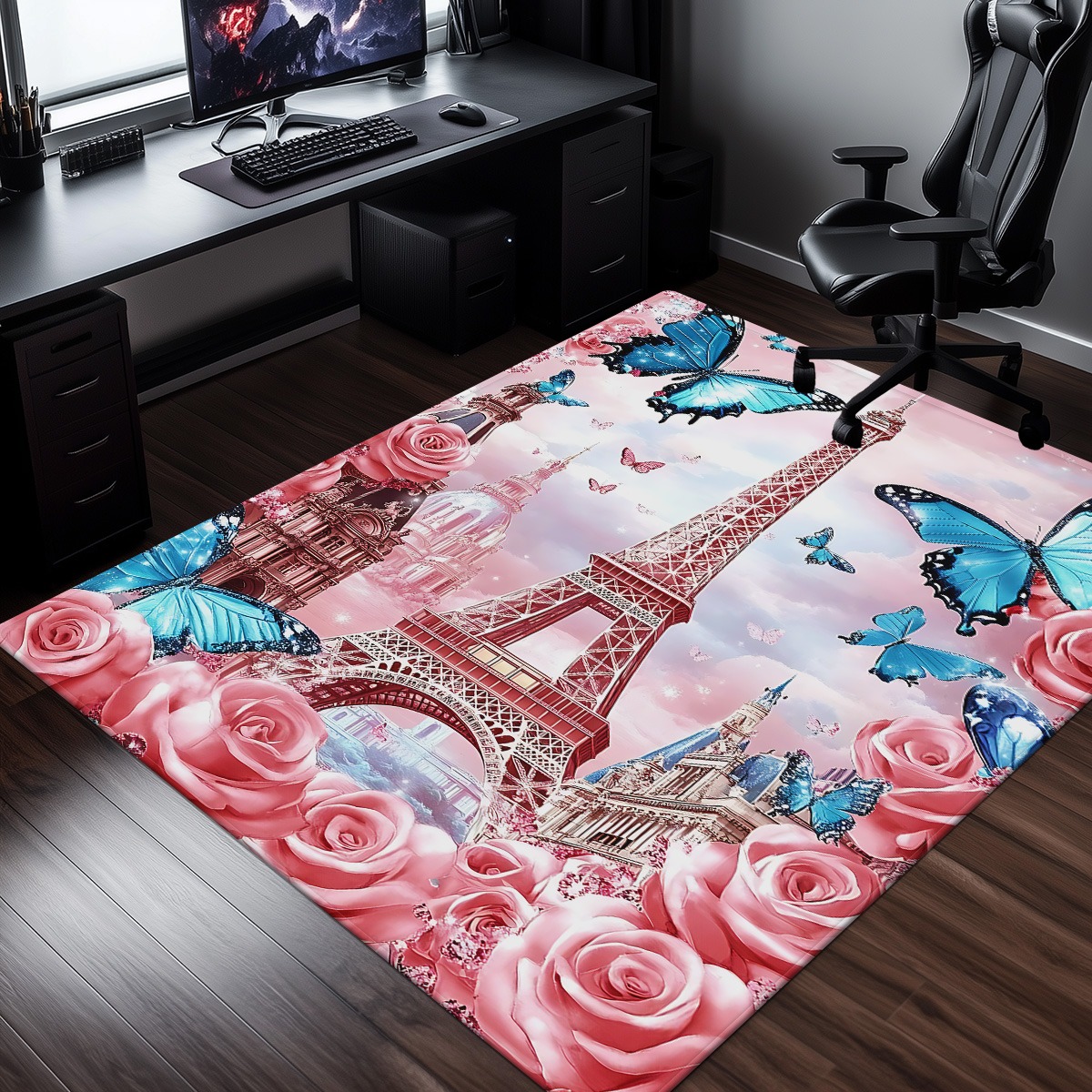 Romantic Paris Eiffel Tower Ro - Home Textiles Paris avaliação e preço
