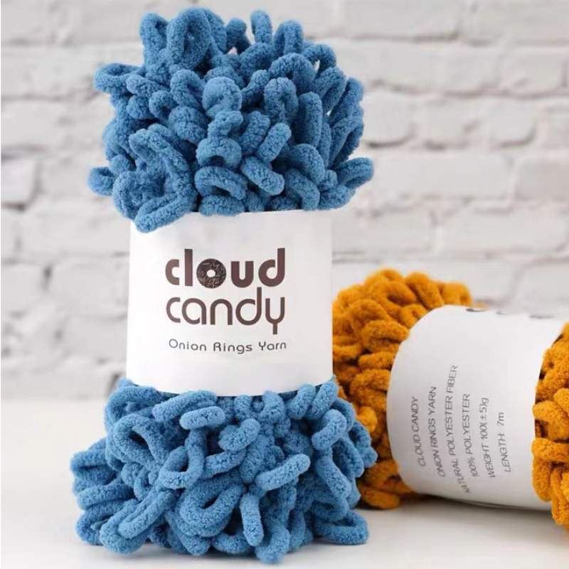 100g/Roll Finger Loop Yarn Thr - Throw Blanket Chunky Knit avaliação e preço