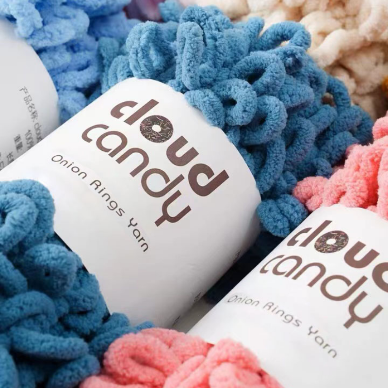 100g/Roll Finger Loop Yarn Thr - Throw Blanket Chunky Knit avaliação e preço