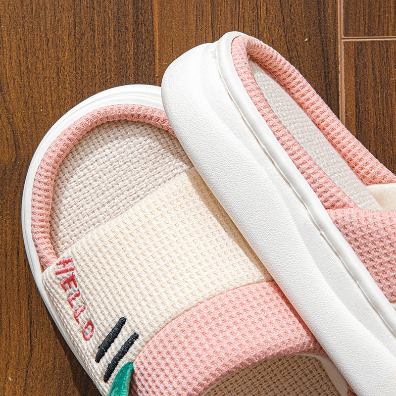 New Style Linen Slippers for W - Textiles For Home avaliação e preço