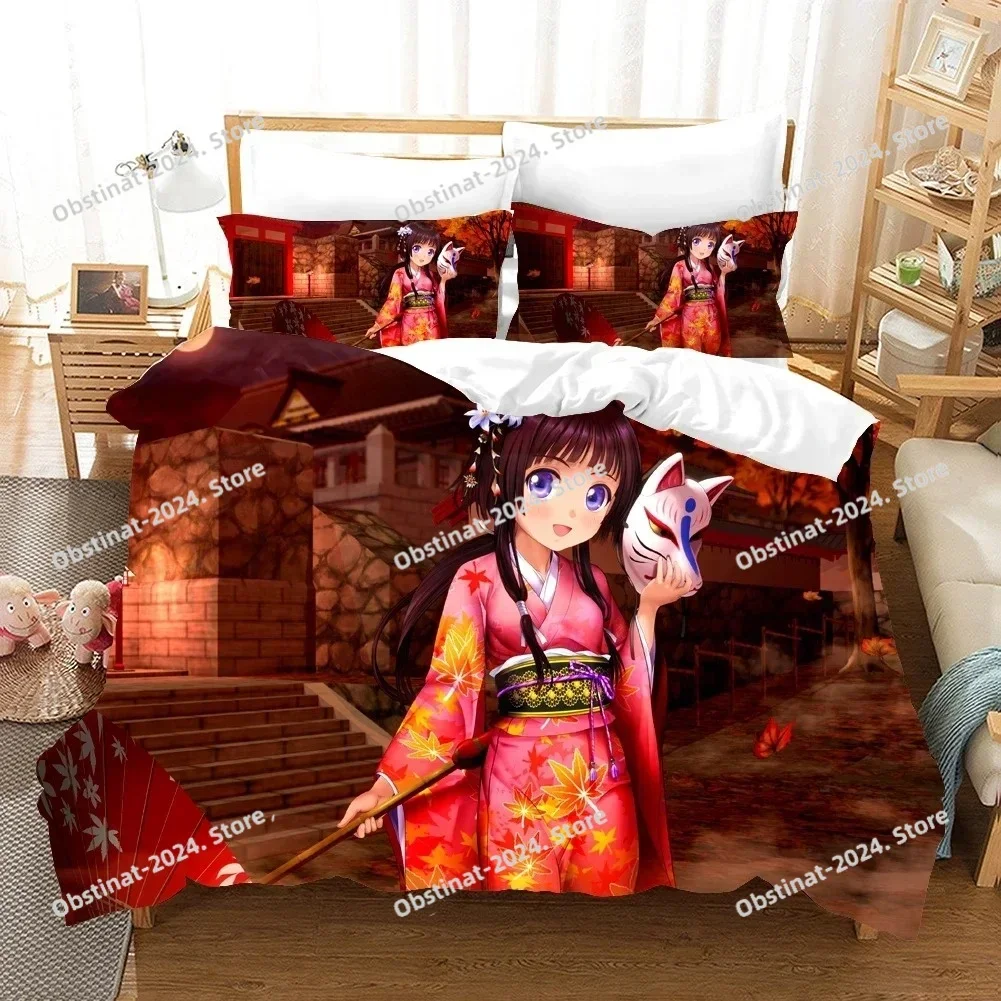 Top Anime Girl Bedding Set Car - Home Textiles Classic Fashion avaliação e preço