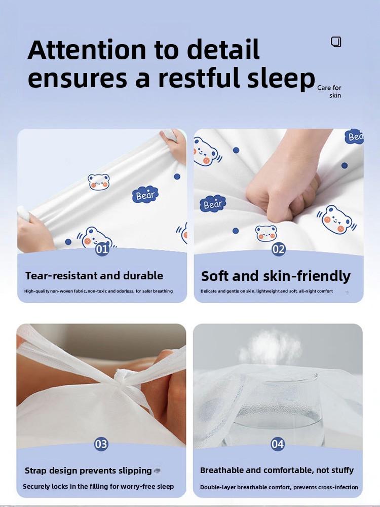 Disposable Hotel Bed Linen Set - Linen Duvet Cover avaliação e preço