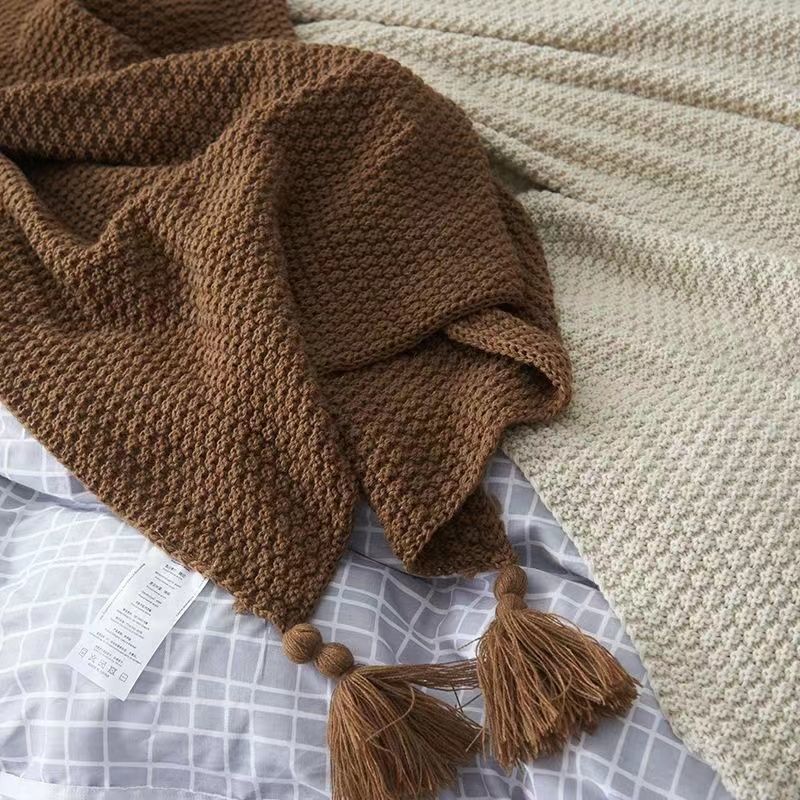 Nordic Blankets for Bed Sofa C - Throw Blanket Chunky Knit avaliação e preço