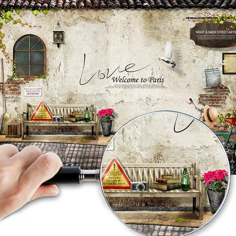 Papel De Parede 3D Custom Wall - Home Textiles Paris avaliação e preço