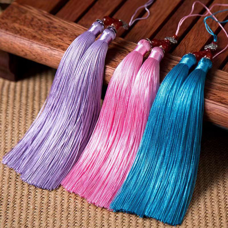 1/2Pcs 15cm Double Tassel Brus - Home Textiles Suppliers avaliação e preço