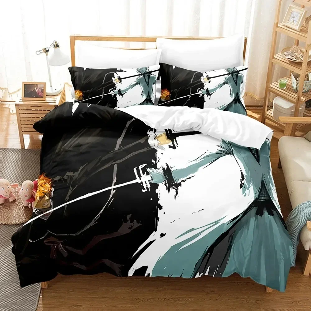 3D Print Anime Bleach Kurosaki - Linen Duvet Cover avaliação e preço