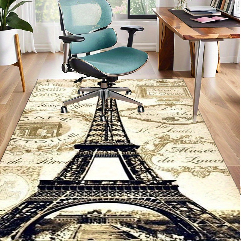 Eiffel Tower Paris Themed Rug  - Home Textiles Paris avaliação e preço