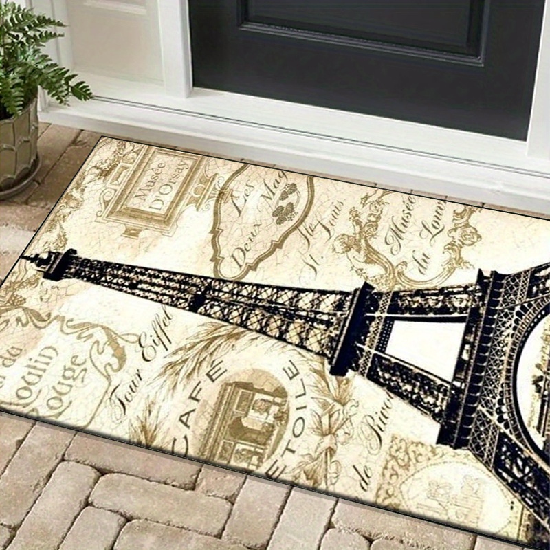 Eiffel Tower Paris Themed Rug  - Home Textiles Paris avaliação e preço