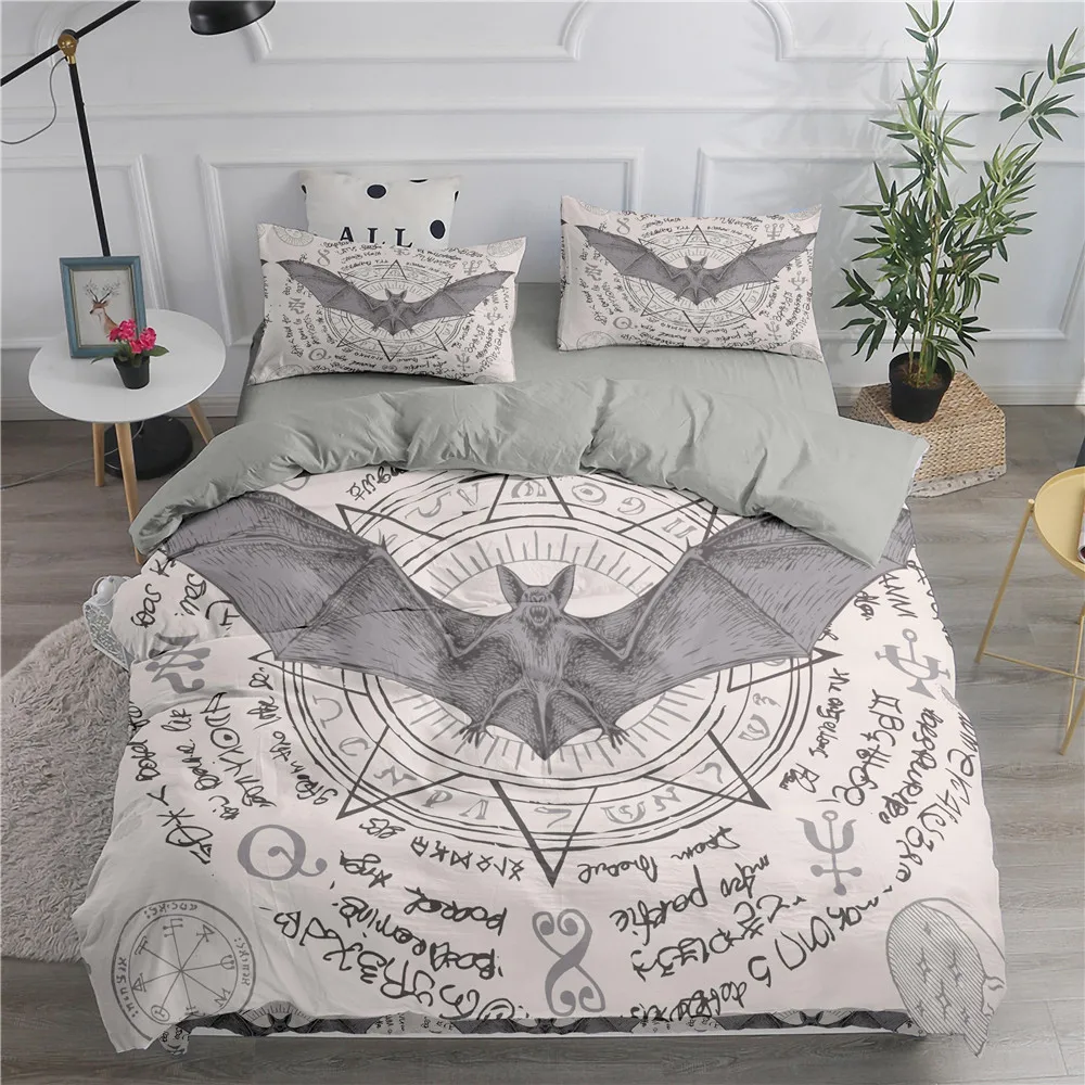 Halloween Flying Vampire Beddi - Linen Duvet Cover avaliação e preço