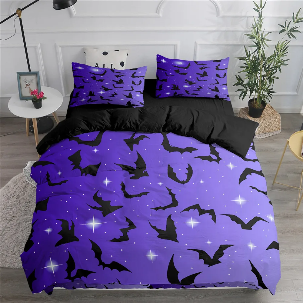 Halloween Flying Vampire Beddi - Linen Duvet Cover avaliação e preço